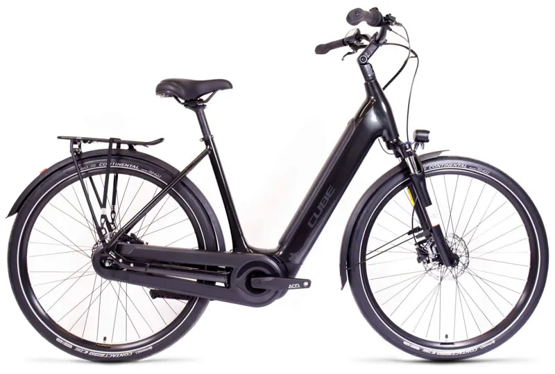 Cube Supreme hybrid SE 500 Electric Bike in Grey and Black 2023
